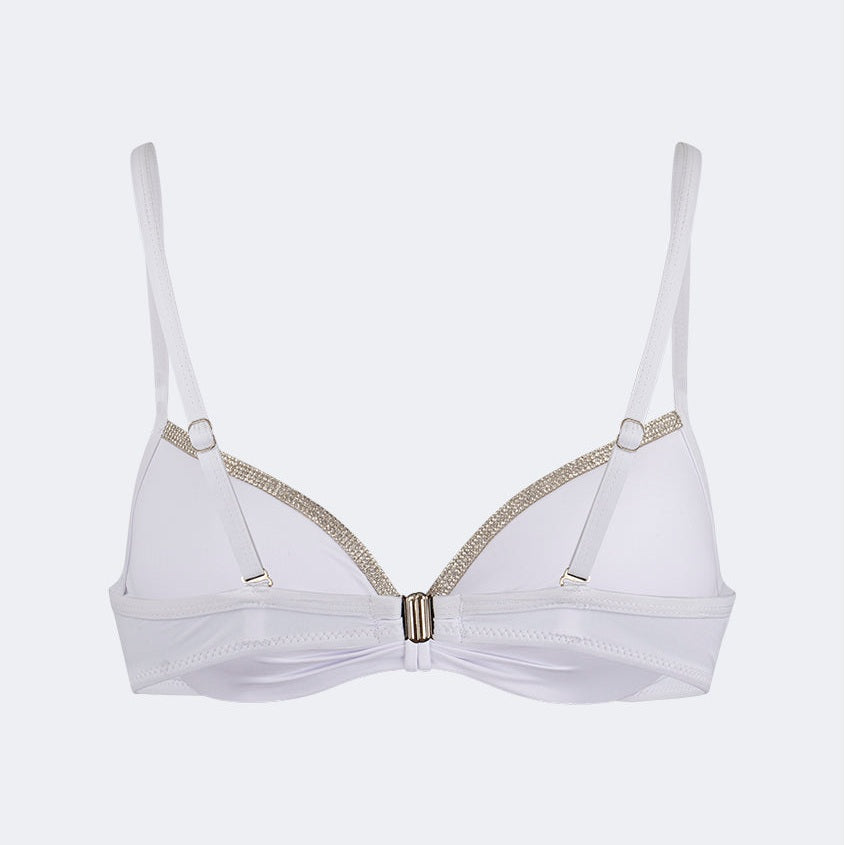 Oil And Gaz Stylish Women Beach Shelf Bra White - Medaid