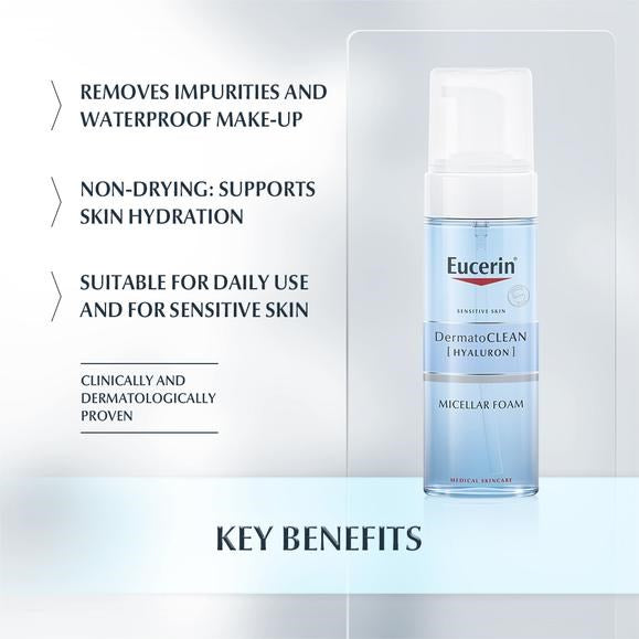 Eucerin DermatoClean Hyaluron Micellar Foam - Medaid - Lebanon