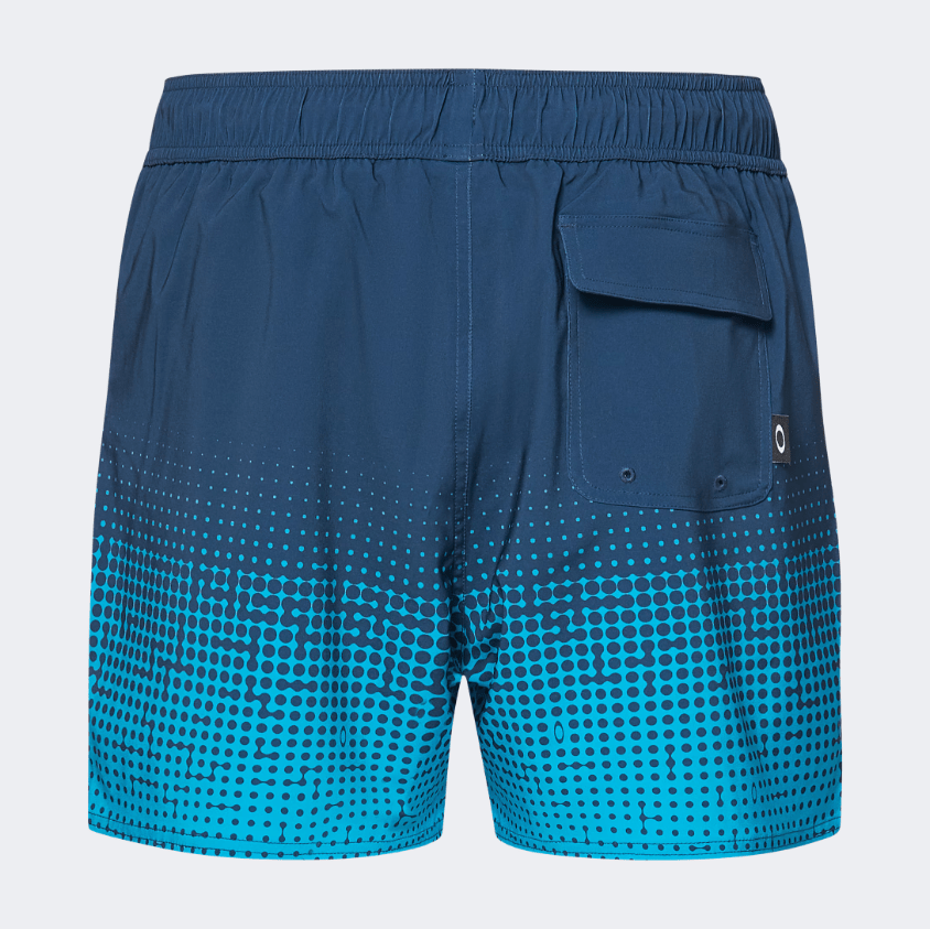 Oakley Sand Pixel Rc 16 Inch Men Beach Swim Short Abyss/Blue - Medaid