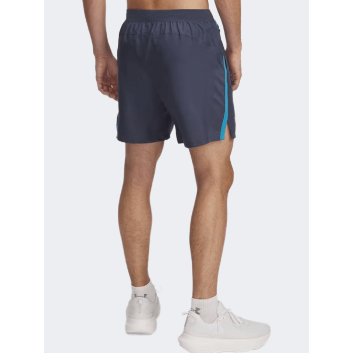 Under Armour Launch 7 Inch Men Running Short Grey/Blue/Reflective - Medaid