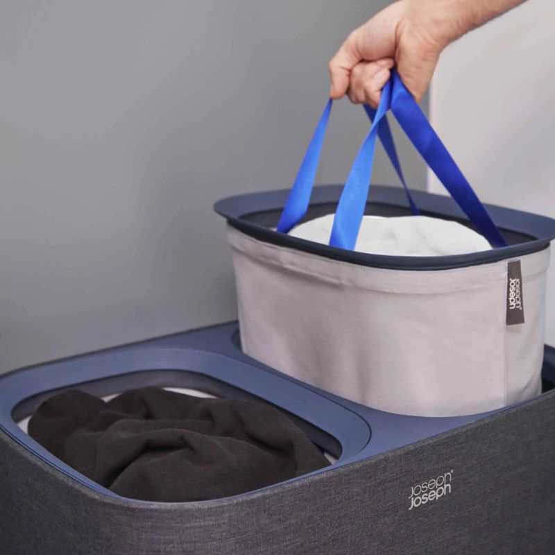 Joseph Joseph Tota 90L Black Laundry Separation Basket - Medaid