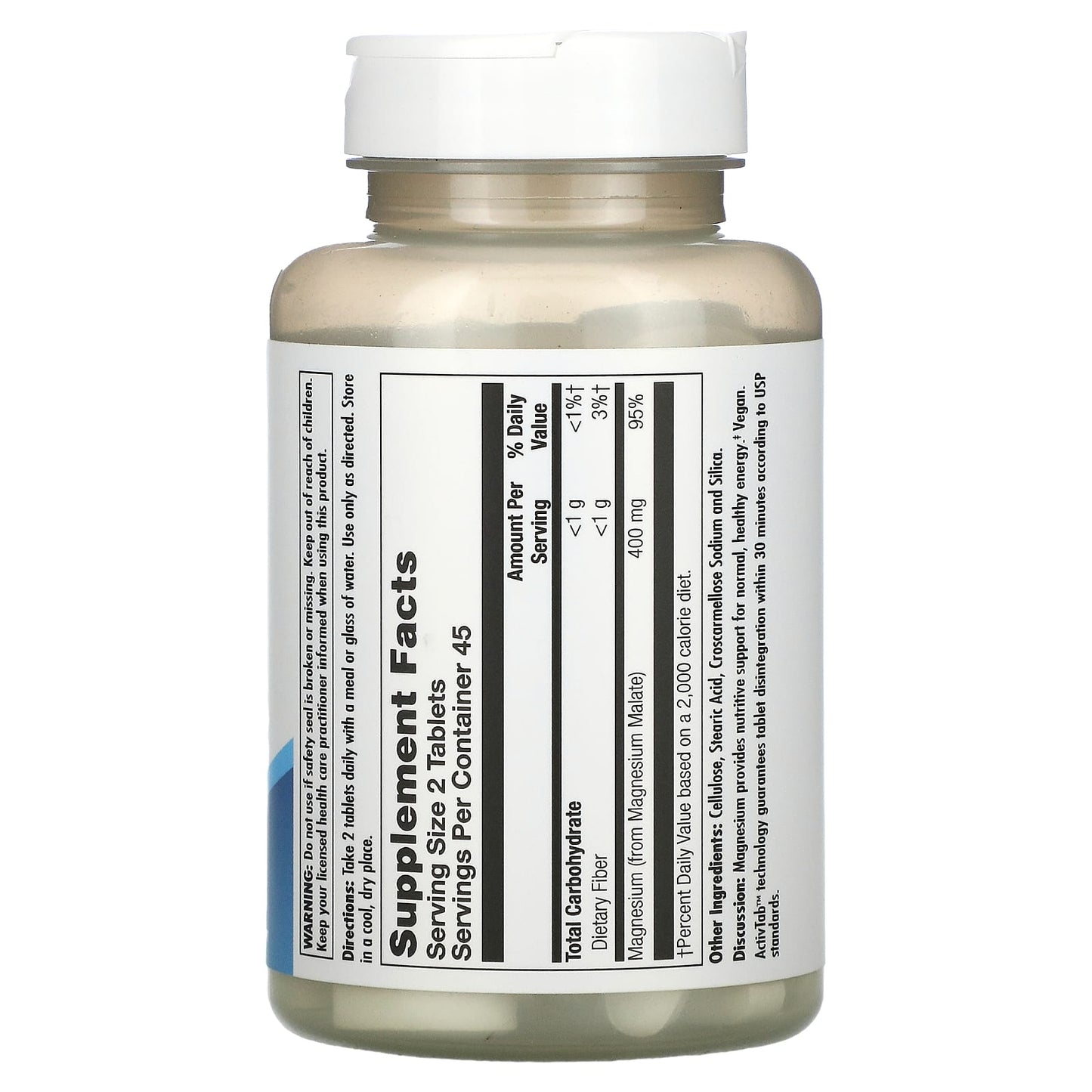 KAL, Magnesium Malate 400, 90 Tablets - Medaid