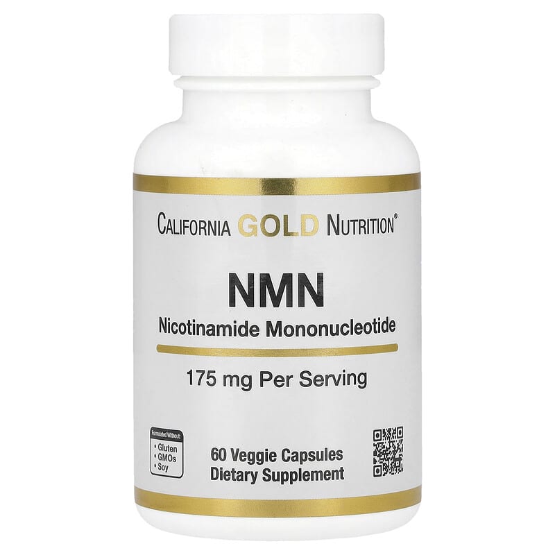 California Gold Nutrition, NMN, 175 mg, 60 Veggie Capsules - Medaid