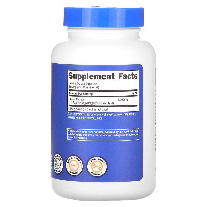 Nutricost, Shilajit, 1,000 mg , 120 Capsules - Medaid