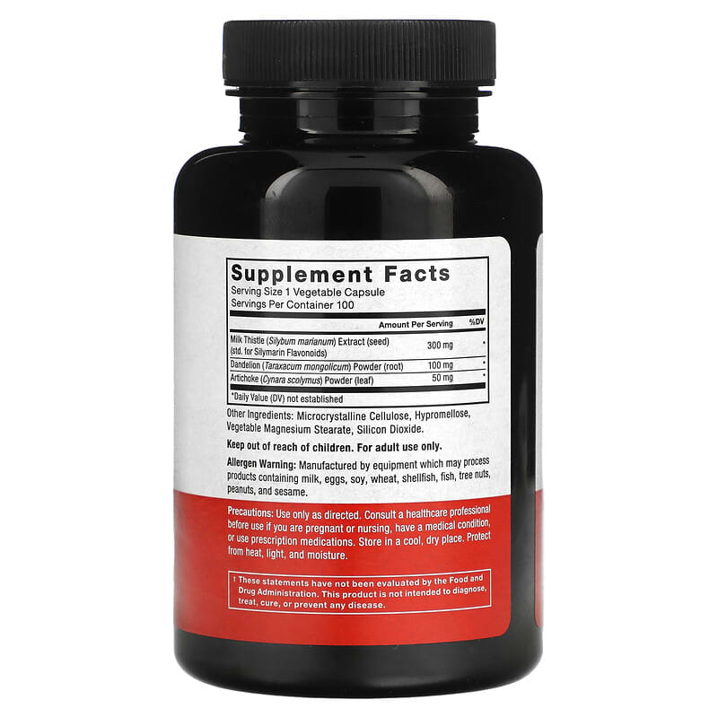 Force Factor, Milk Thistle, 300 mg , 100 Vegetable Capsules - Medaid