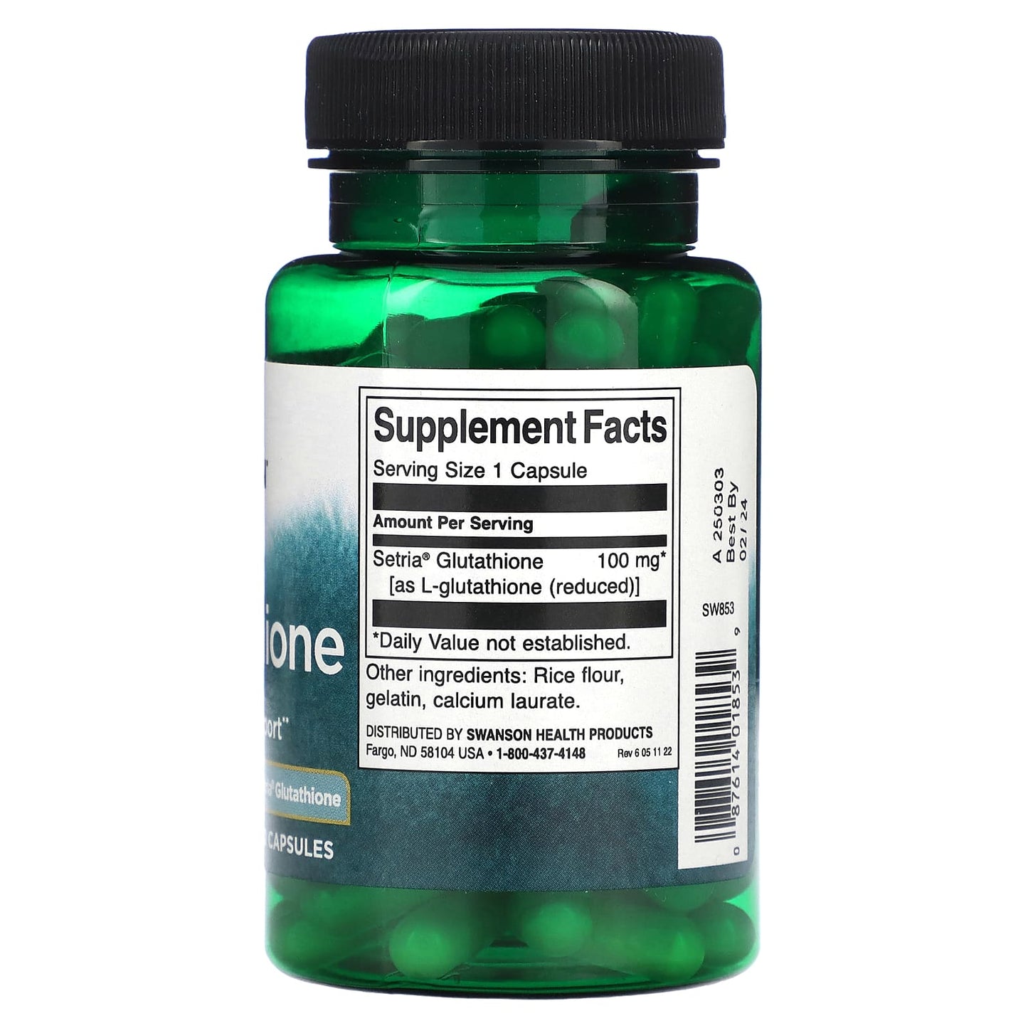 Swanson, L-Glutathione, 100 mg, 100 Capsules - Medaid