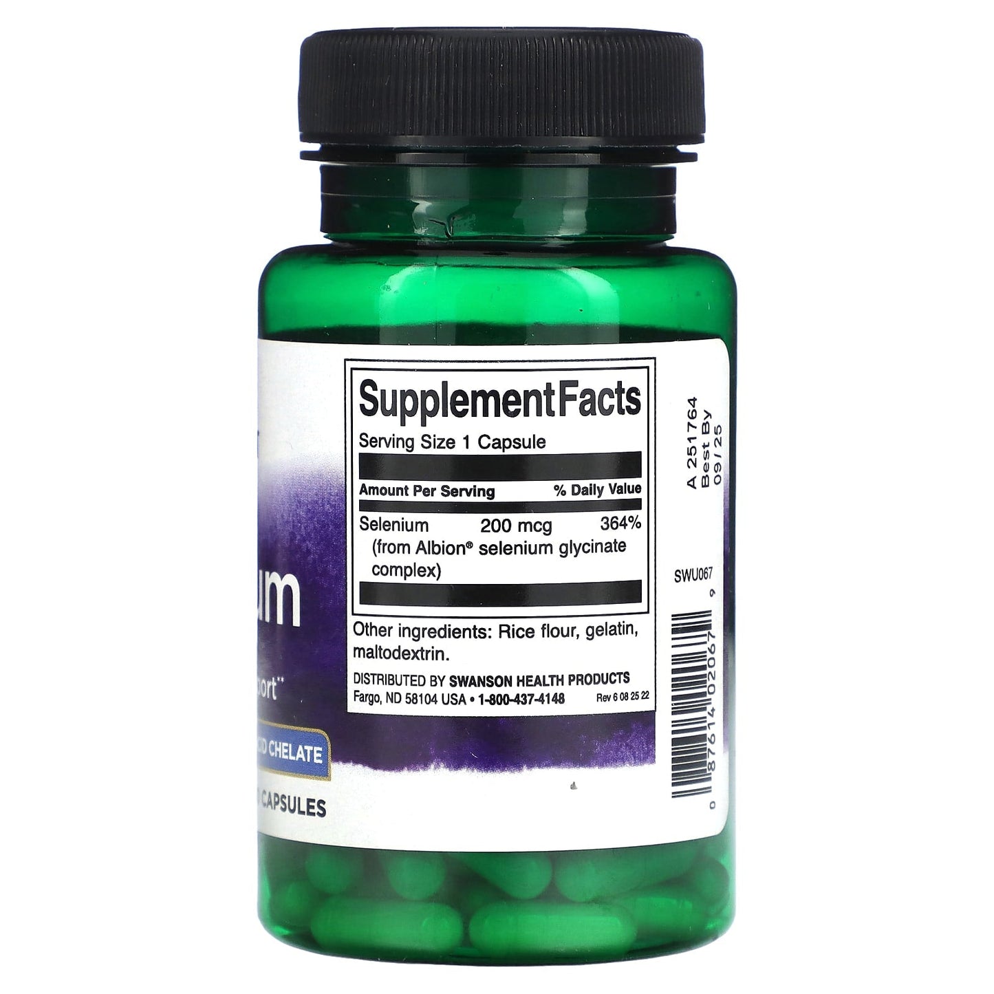 Swanson, Albion Selenium Complex, 200 mcg , 90 Capsules - Medaid