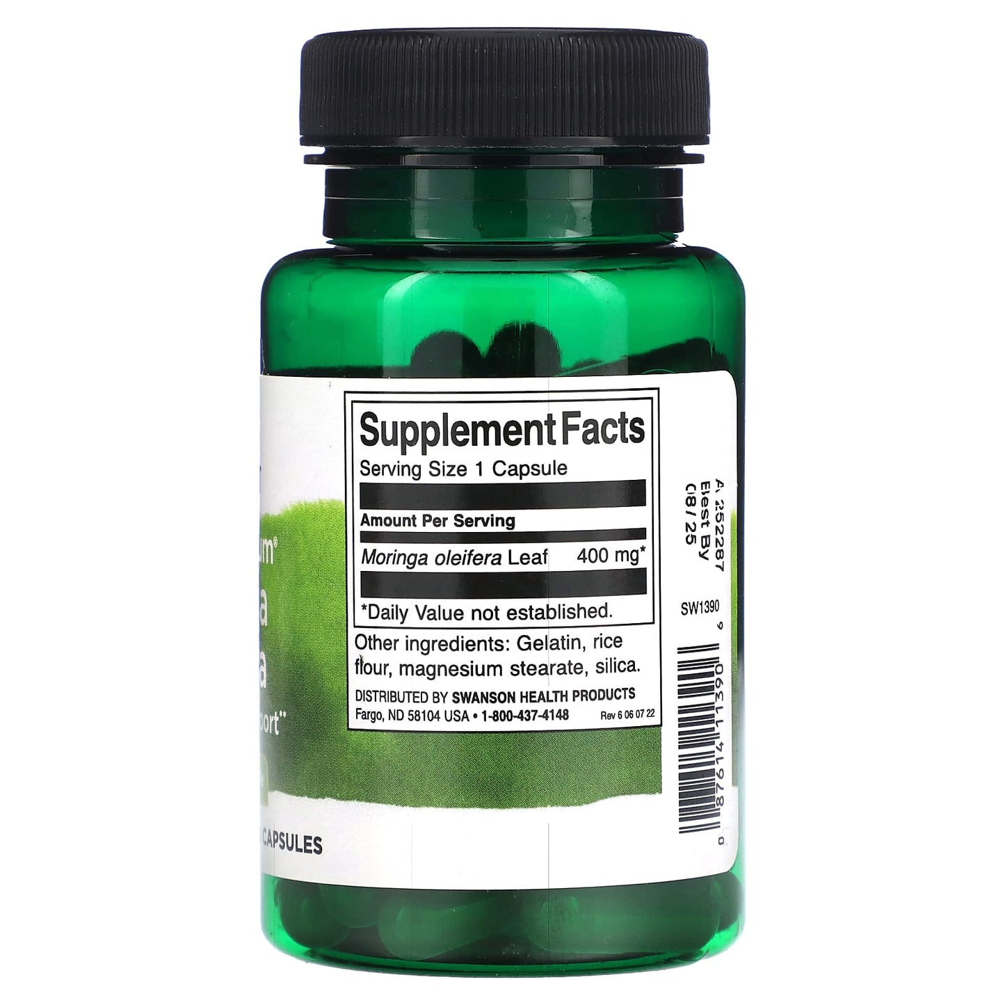 Swanson, Full Spectrum Moringa Oleifera, 400 mg, 60 Capsules - Medaid