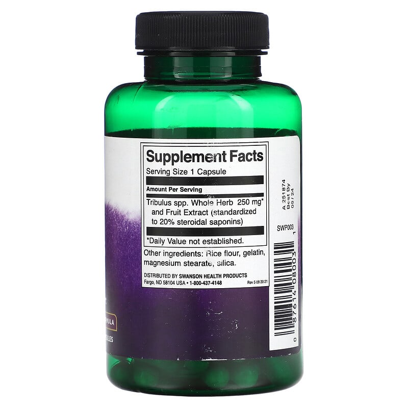 Swanson, Mega Tribulus Extract, 250 mg, 120 Capsules - Medaid