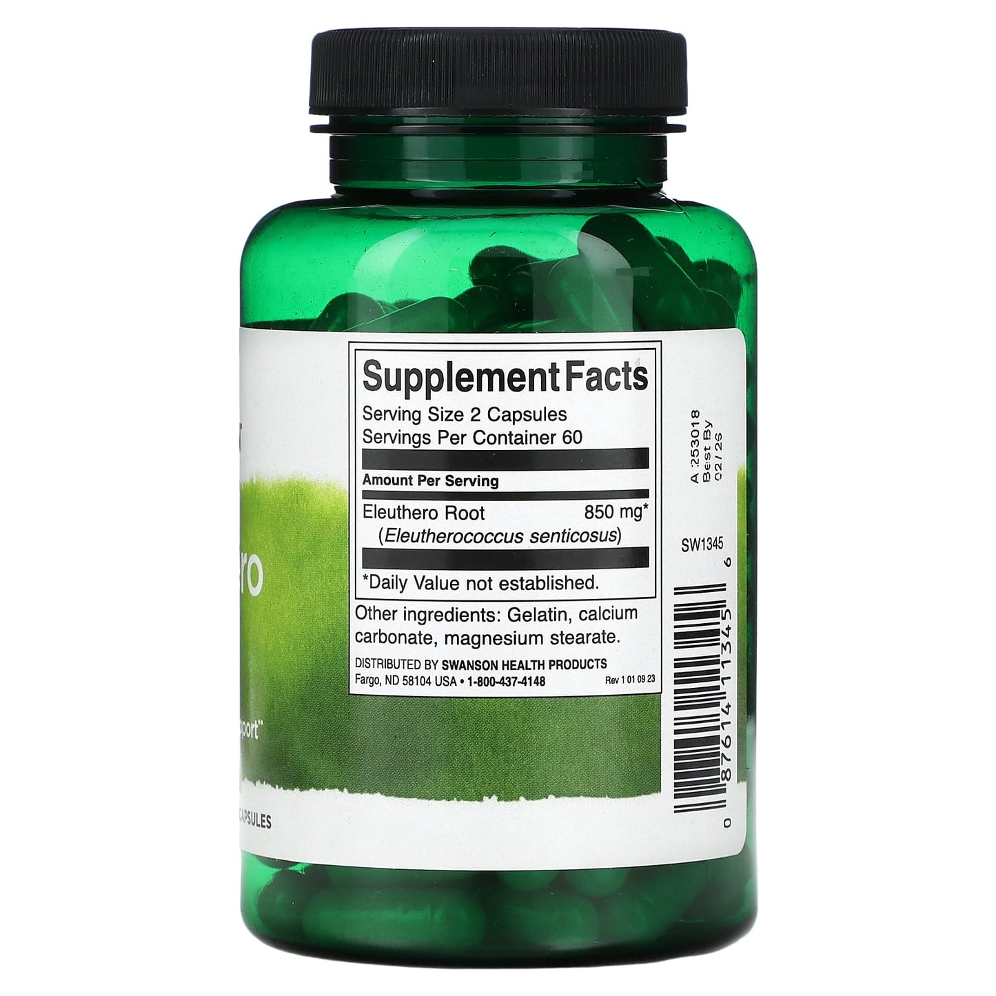 Swanson, Eleuthero Root, ginseng, 425 mg, 120 Capsules - Medaid