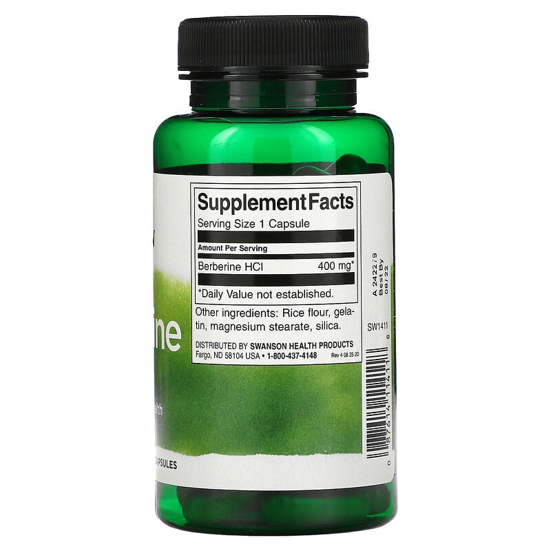 Swanson, Berberine, 400 mg, 60 Capsules - Medaid