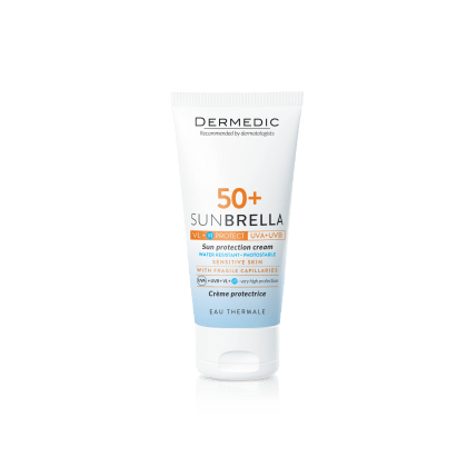 SUNBRELLA SPF 50 + Sun Protection Cream skin with fragile capillaries - Medaid