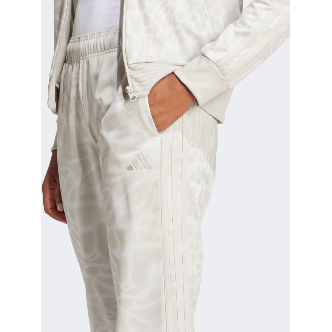 Adidas Essential 3 Stripes Women Sportswear Tracksuit Multicolor/Beige - Medaid