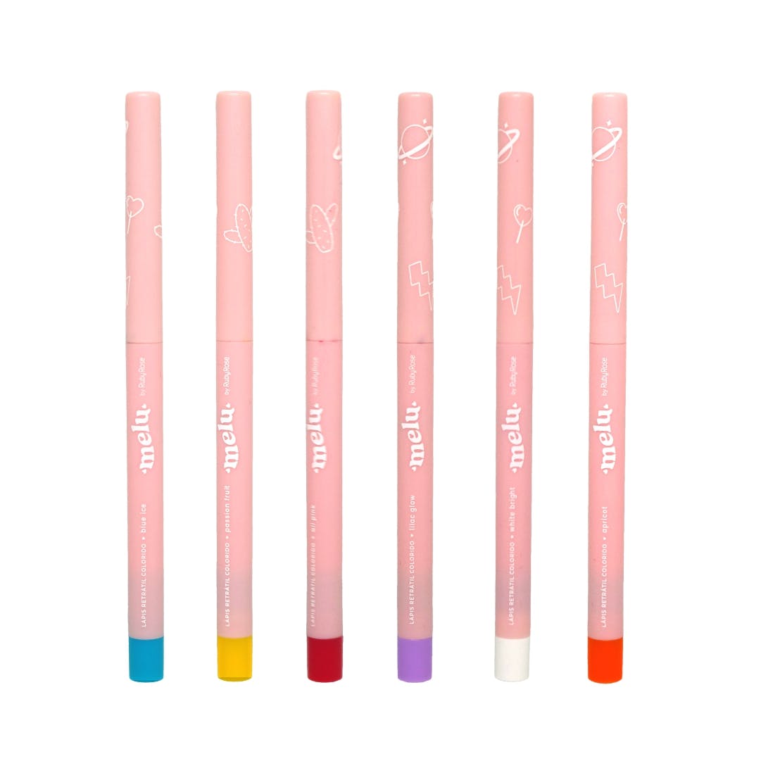 Ruby Rose Multi Color retractable pencils by Melu RR-2056 - Medaid