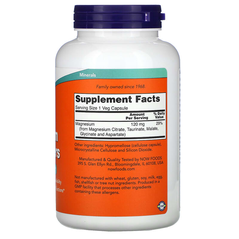 NOW Foods, Magnesium Transporters, 180 Veg Capsules - Medaid