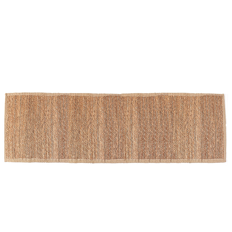 180 CM X 60 CM Handmade Rectangular Natural Fibers Jute Rug with Nest Cloth Ends Braided Reversible Rugs for Bedroom Living Room Kitchen - Medaid