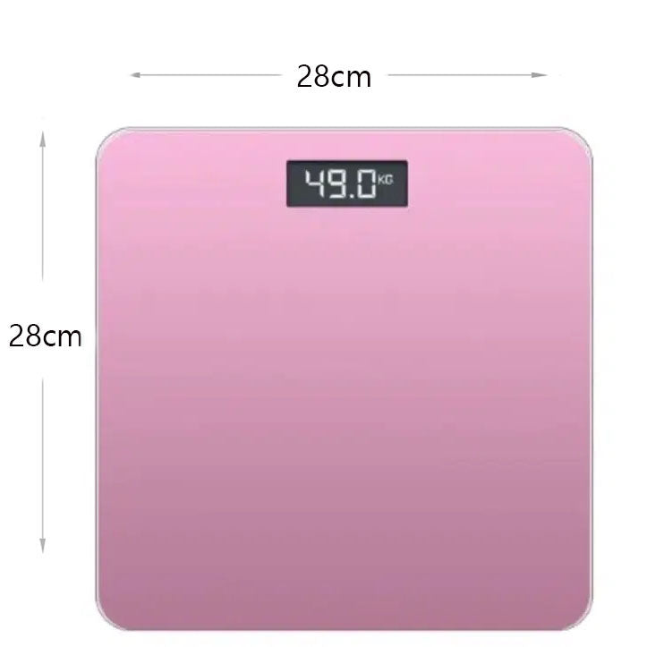 180 KG, Battery Operated Digital Scale for Body Weight with Temperature Indicator and Accurate 4 Digits LCD Backlight Display - Medaid