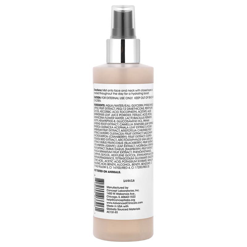 Advanced Clinicals, C-Glow Toner, Vitamin C + Ferulic Acid, 8 fl oz (237 ml) - Medaid