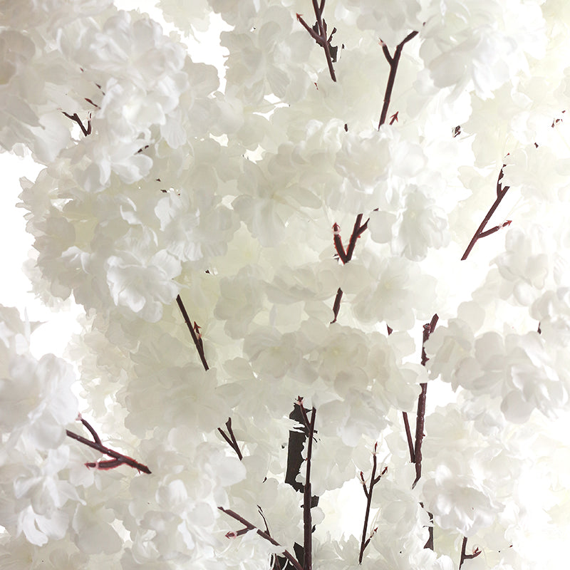 2 M, Artificial White Cherry Blossom Tree for Home Décor, Wedding Event, Party, Restaurant, Indoor, Outdoor - Medaid