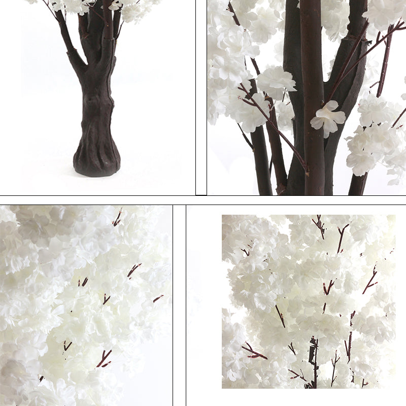 2 M, Artificial White Cherry Blossom Tree for Home Décor, Wedding Event, Party, Restaurant, Indoor, Outdoor - Medaid
