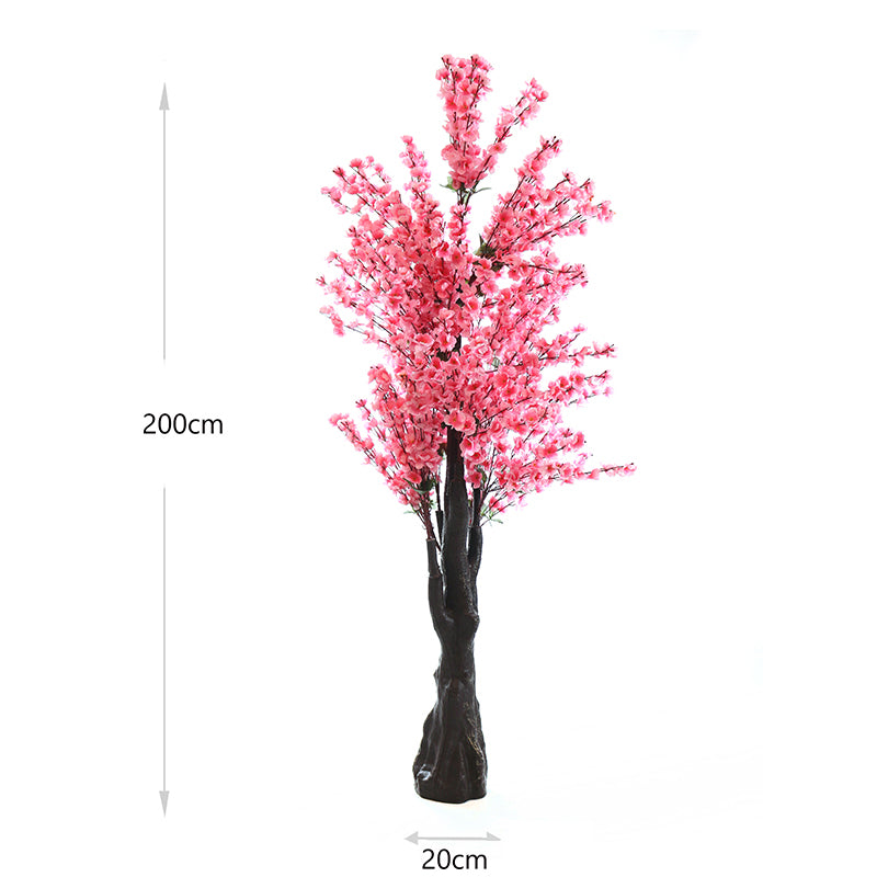 2 M, Artificial Pink Cherry Blossom Tree for Home Décor, Wedding Event, Party, Restaurant, Indoor, Outdoor - Medaid
