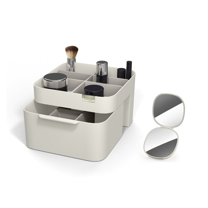 Joseph Joseph Viva Make Me Up Compact Mirror & Makeup Organiser Set - Medaid