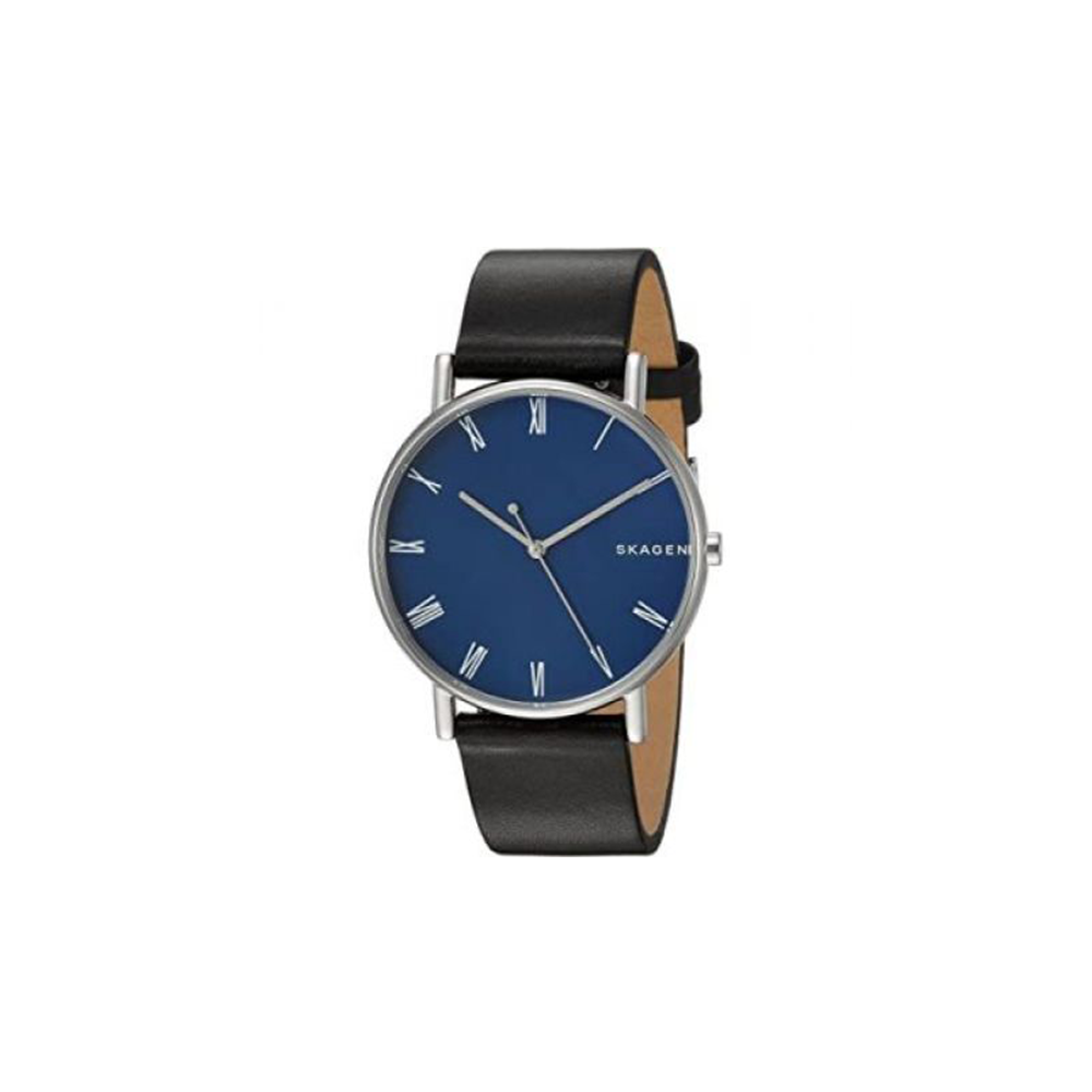 Skagen Men's Analogue Quartz Watch with Leather Strap - Medaid