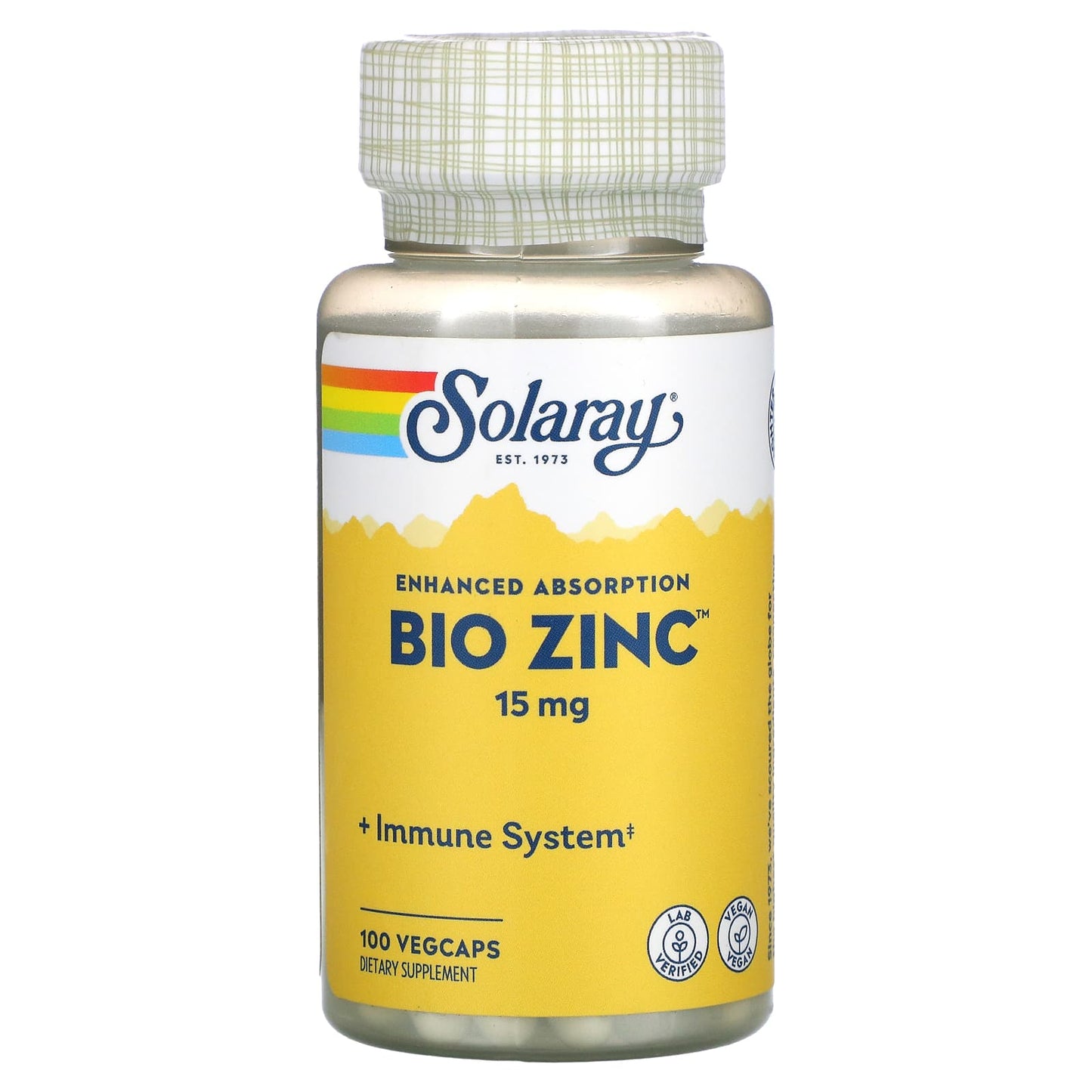 Solaray, Bio Zinc, 15 mg, 100 VegCaps - Medaid