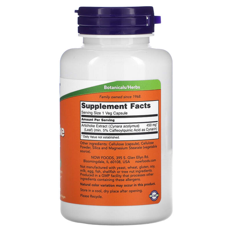NOW Foods, Artichoke Extract, 450 mg, 90 Veg Capsules - Medaid
