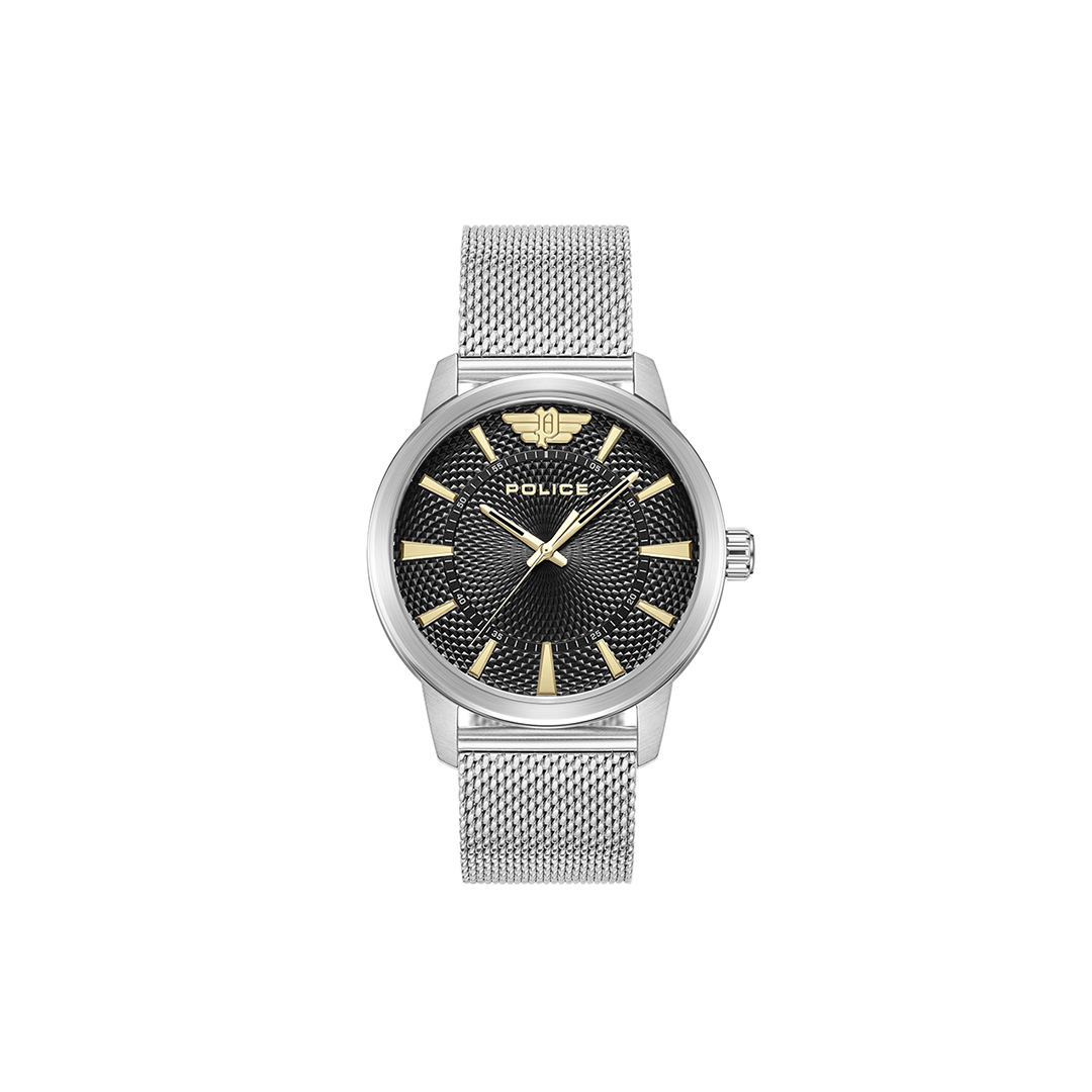 Police Raho 3 Hands-Date Mesh Strap Watch PEWJG0005002 - Medaid