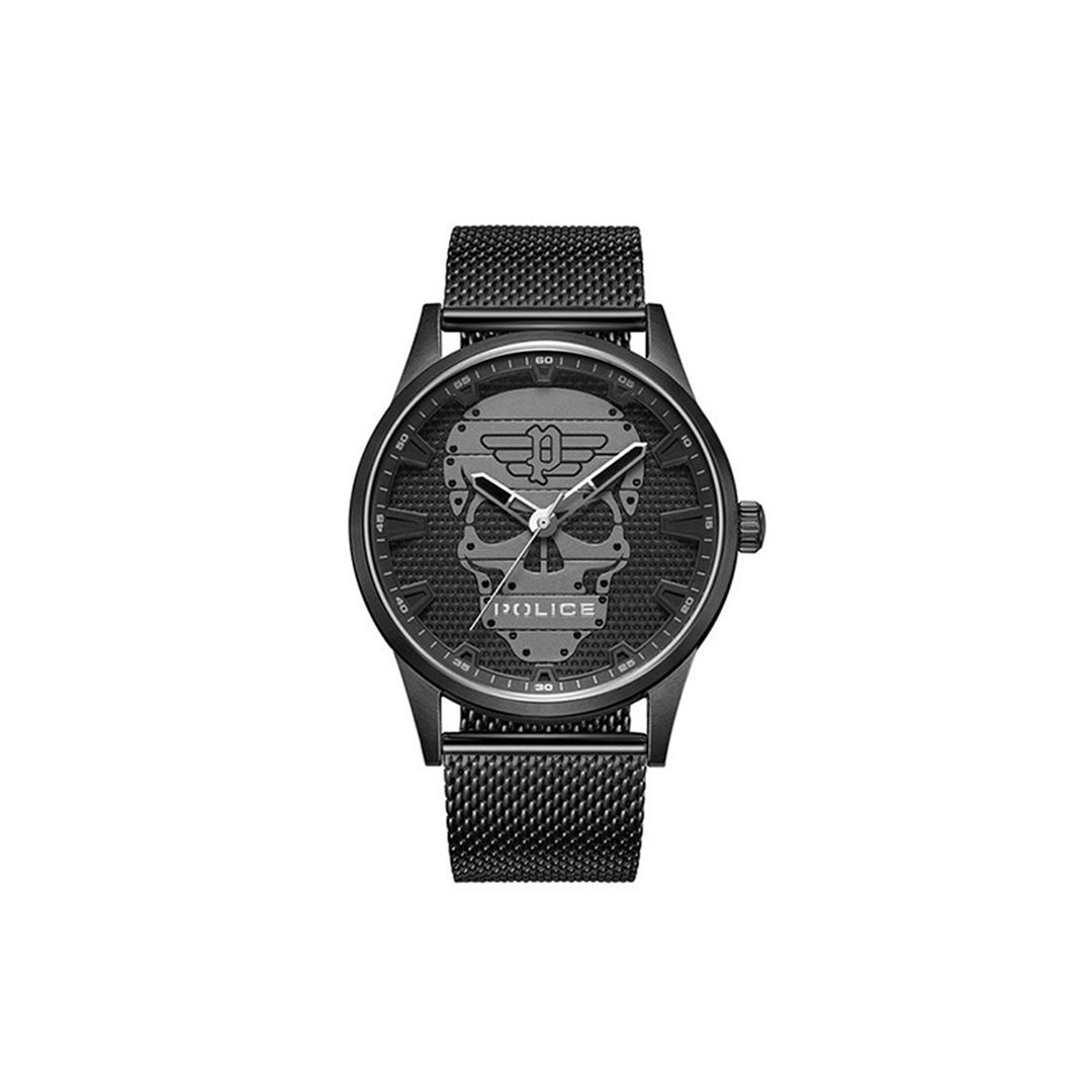 Police Rissington 3 Hands Bleck Mesh Strap Watch PEWJG2227901 - Medaid