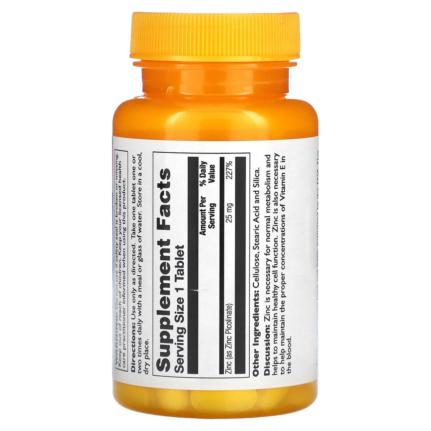 Thompson, Zinc Picolinate, 25 mg, 60 Tablets - Medaid