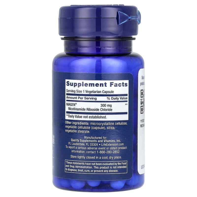 Life Extension, NAD+ Cell Regenerator, 300 mg, 30 Vegetarian Capsules - Medaid