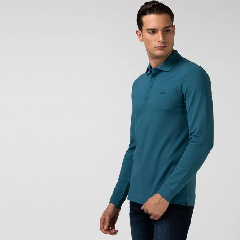 Smart Paris long sleeve stretch cotton Polo Shirt - PH2481 - Medaid International