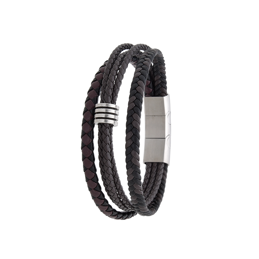 Polo Exchange Men Bracelet ST46-DSC0169 Black - Medaid