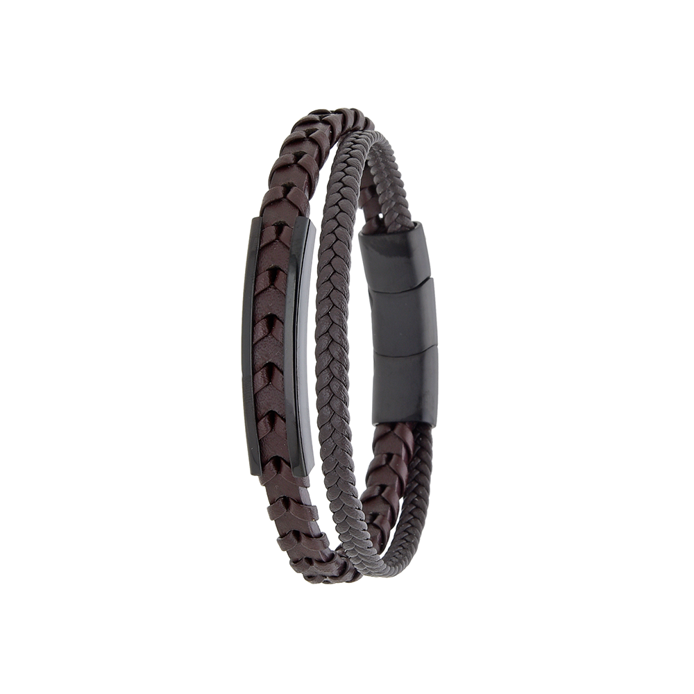 Polo Exchange Men Bracelet ST46-DSC0093 Coffee - Medaid