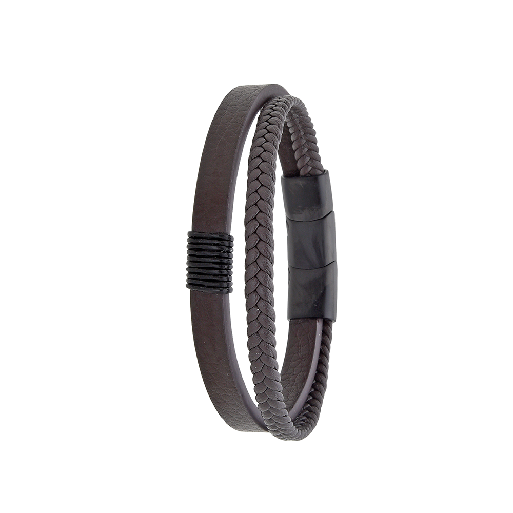Polo Exchange Men Bracelet ST46-DSC0152 Coffee - Medaid