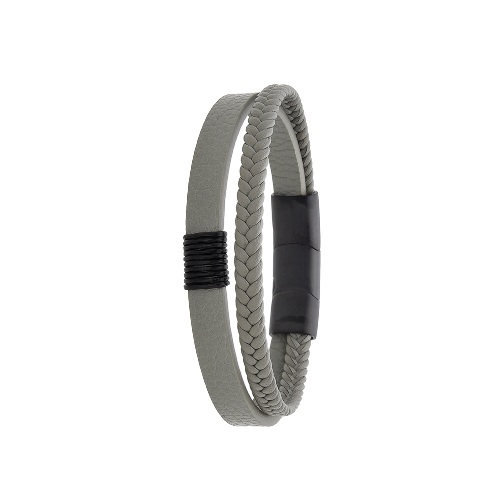 Polo Exchange Men Bracelet ST46-DSC0149 Grey - Medaid