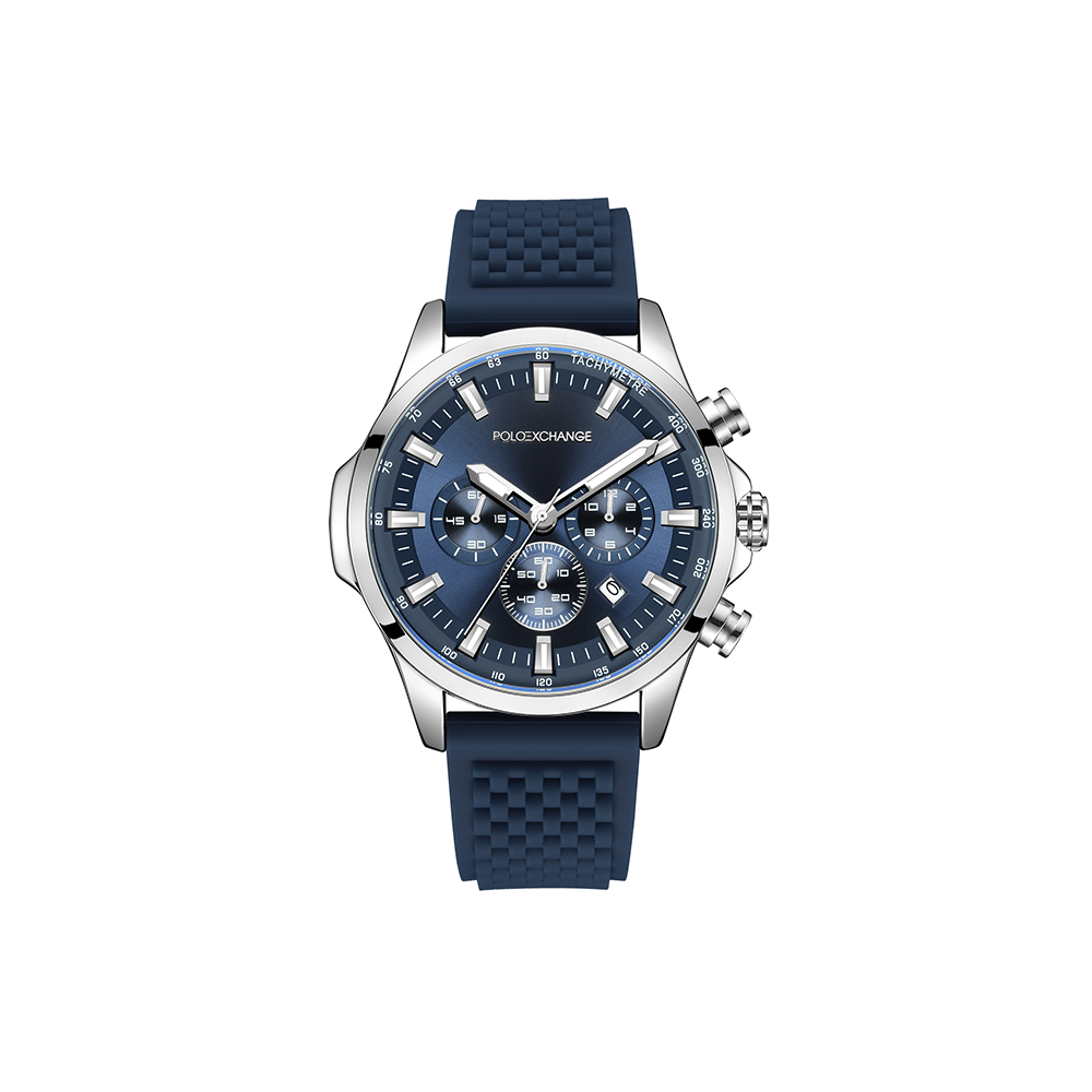 Polo Exchange Black Rubber Watch For Him PXW451-06 - Medaid