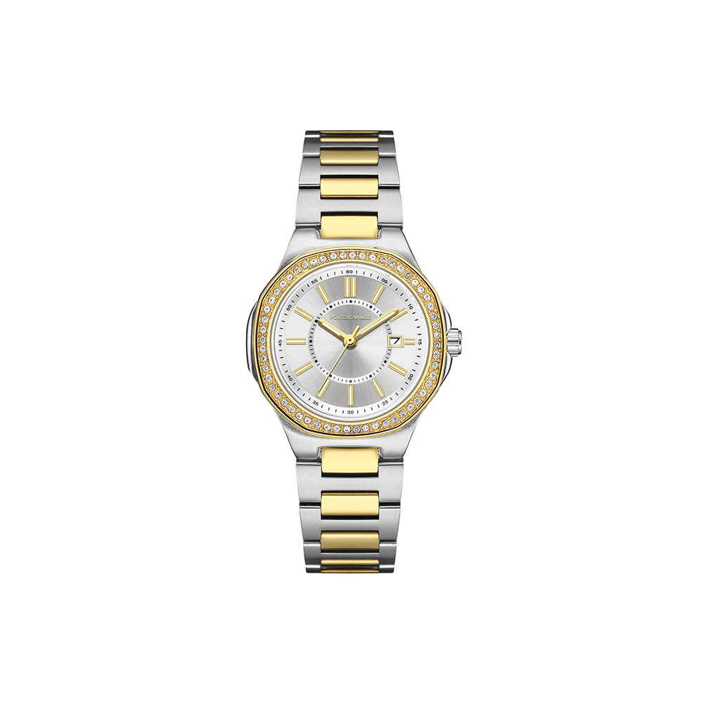 Polo Exchange Two Tone Watch For Her PXW461-01 - Medaid