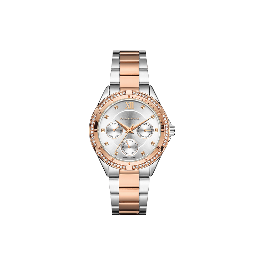 Polo Exchange Two Tone Watch For Her PXW462-02 - Medaid