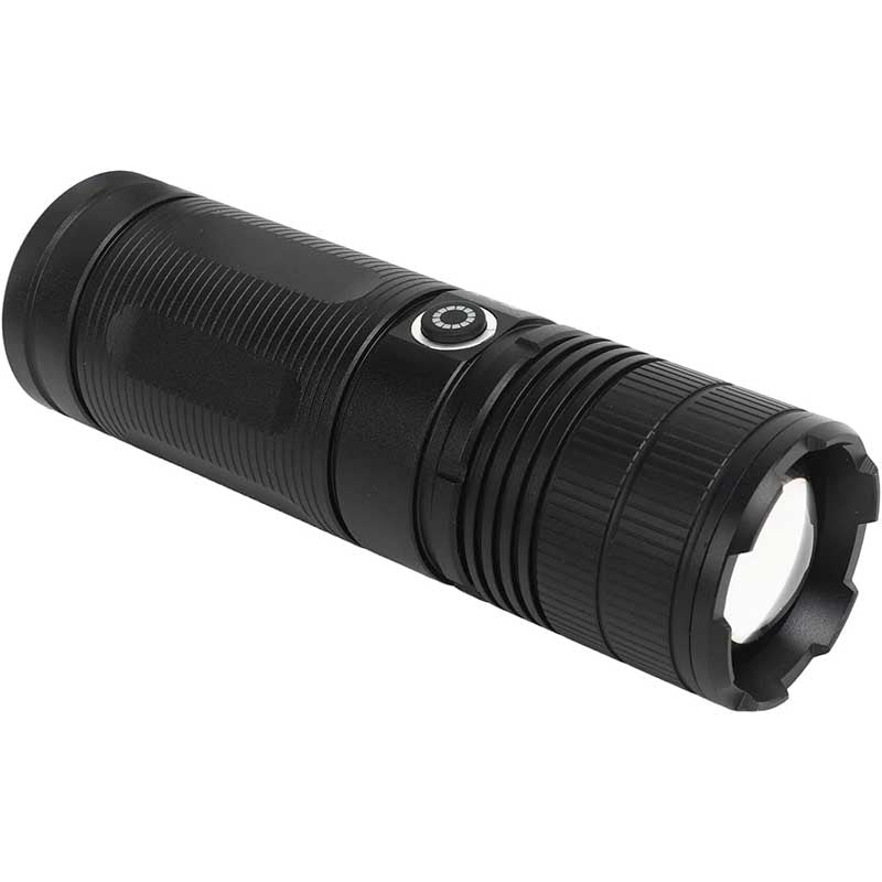Raguso Outdoor Flashlight, 5 Lighting Modes LED Flashlight Type C Charging 3600 mAh Aluminum Alloy for Travel - Medaid