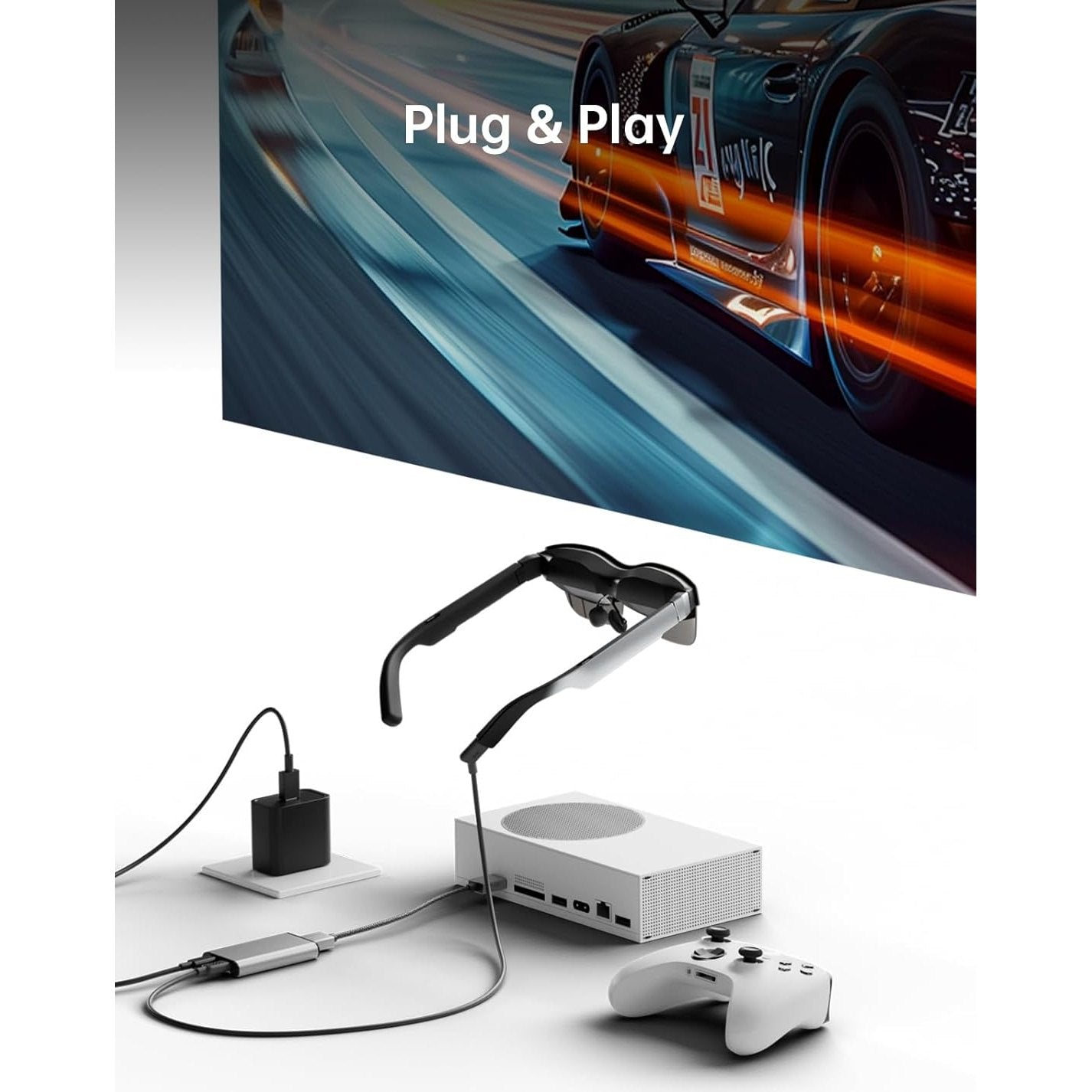 HDMI to Type-C and charging adapter for AR Glasses - Medaid