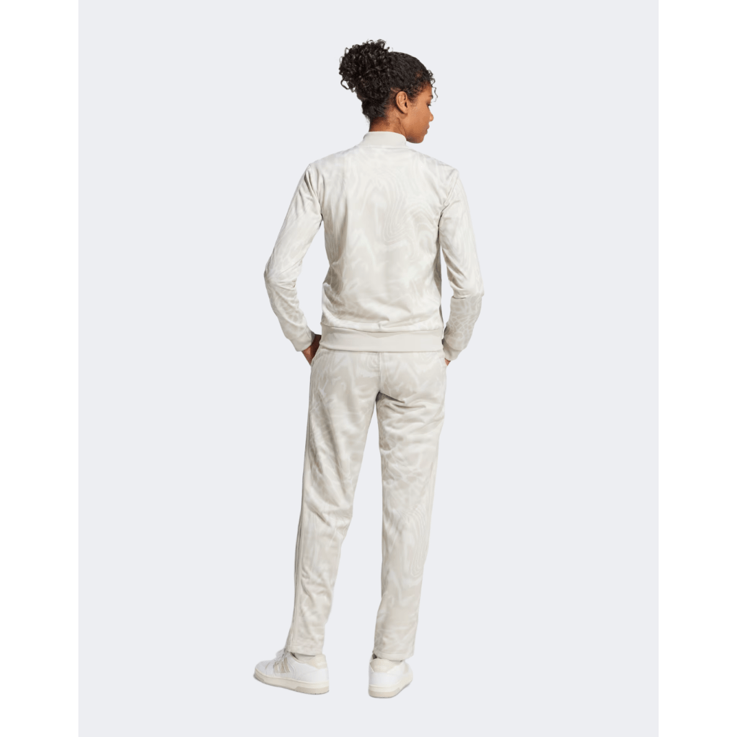 Adidas Essential 3 Stripes Women Sportswear Tracksuit Multicolor/Beige - Medaid