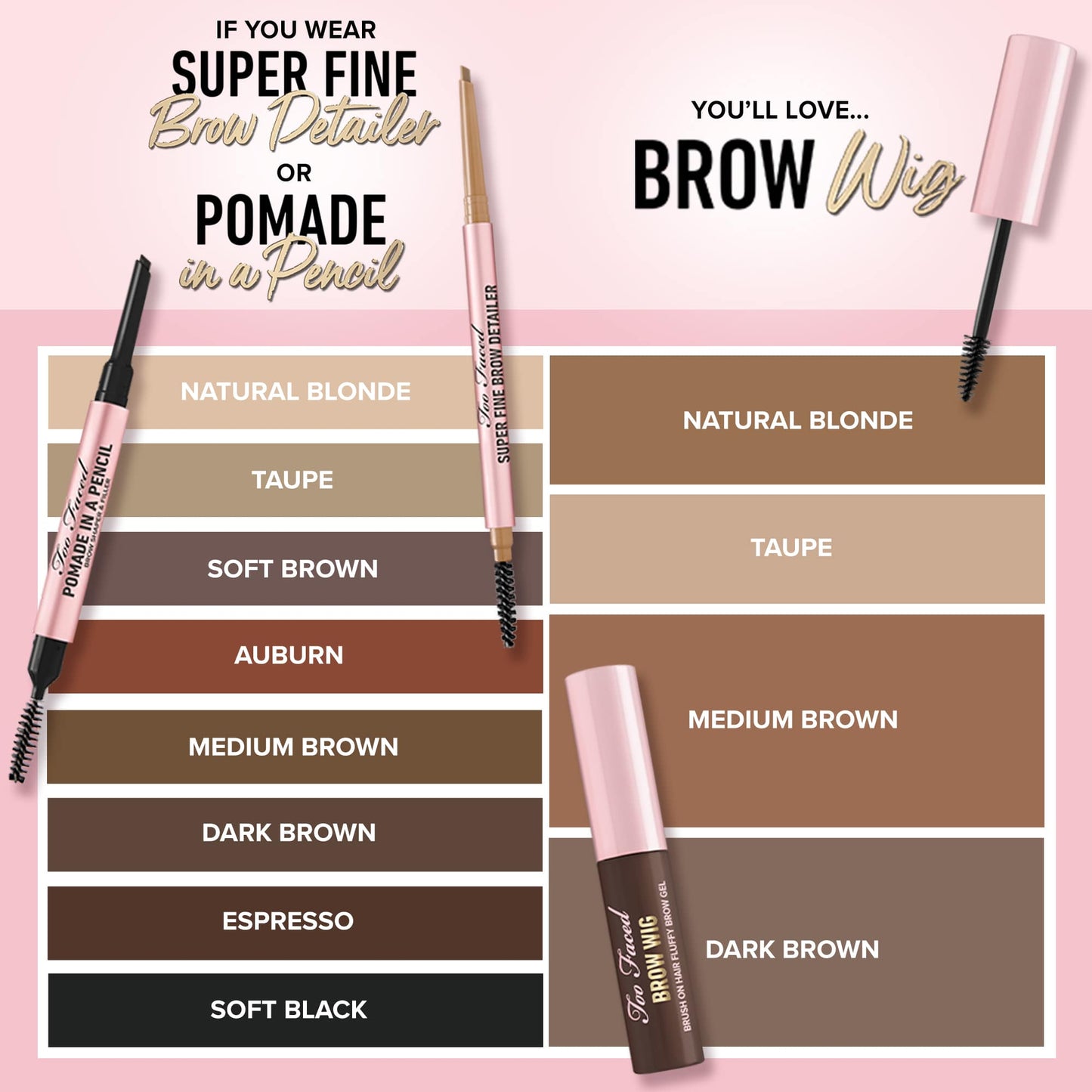 TOO FACED BROW WIG EYEBROW GEL (DIRTY BLONDE) - Medaid - Lebanon