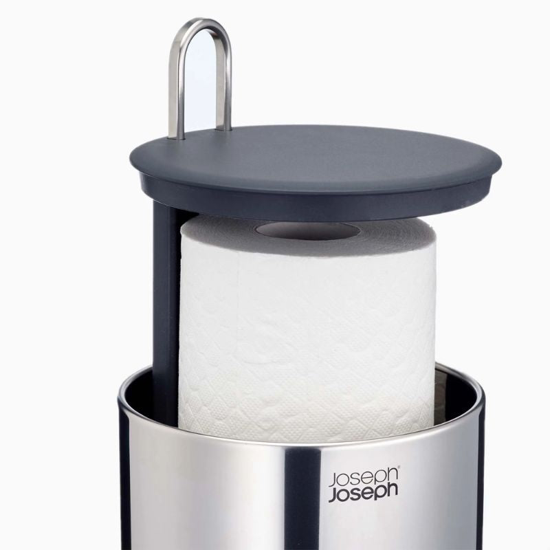 Joseph Joseph Easystore™ Luxe Stainless-steel Concealed Toilet Roll Holder - Medaid