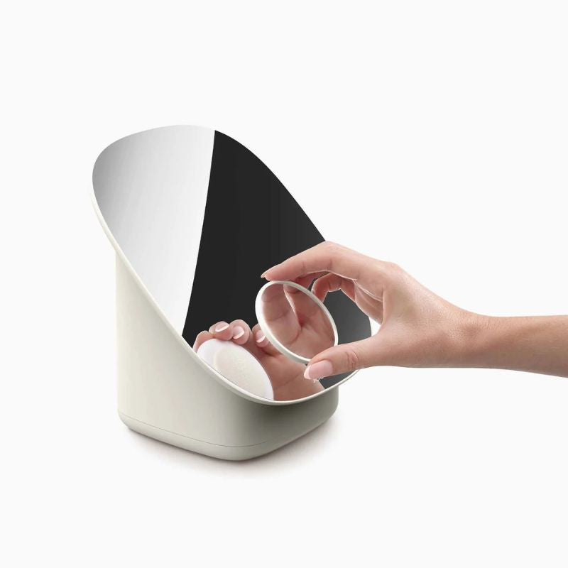 Joseph Joseph Viva Pedestal Mirror with Cosmetic Organiser - Medaid