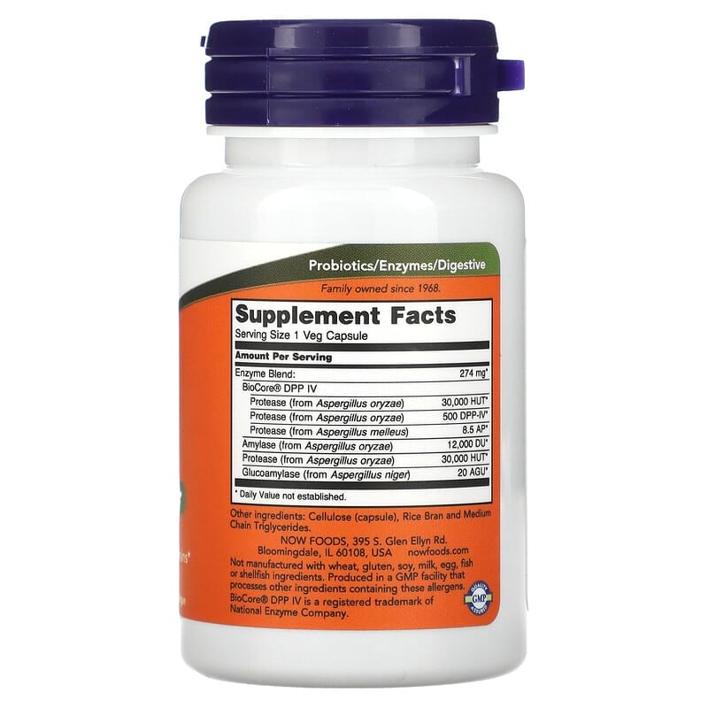 NOW Foods, Gluten Digest, 60 Veg Capsules - Medaid