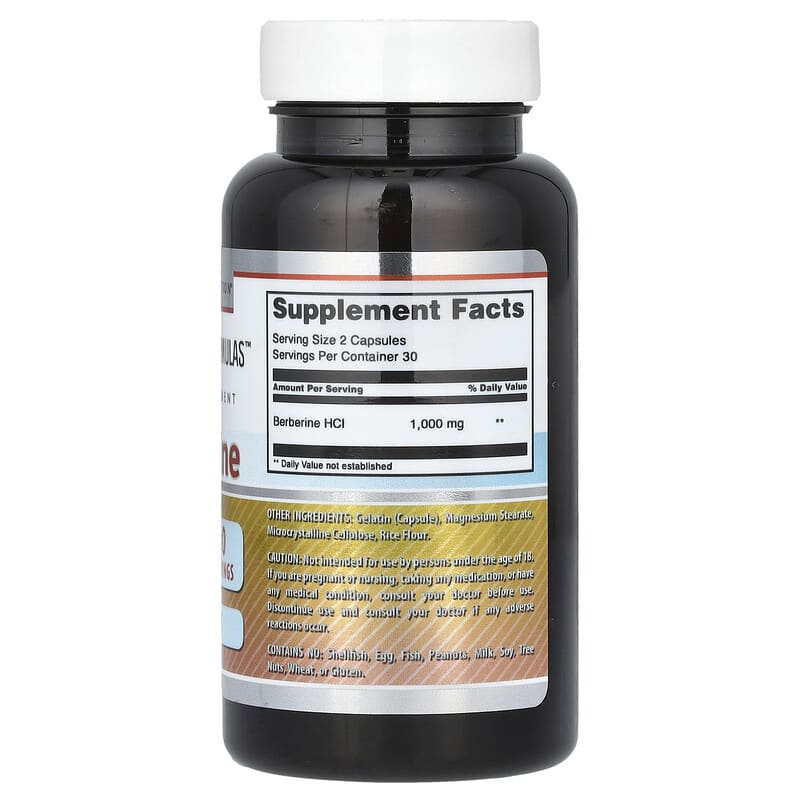 Amazing Nutrition, Berberine, 1,000 mg, 60 Capsules - Medaid