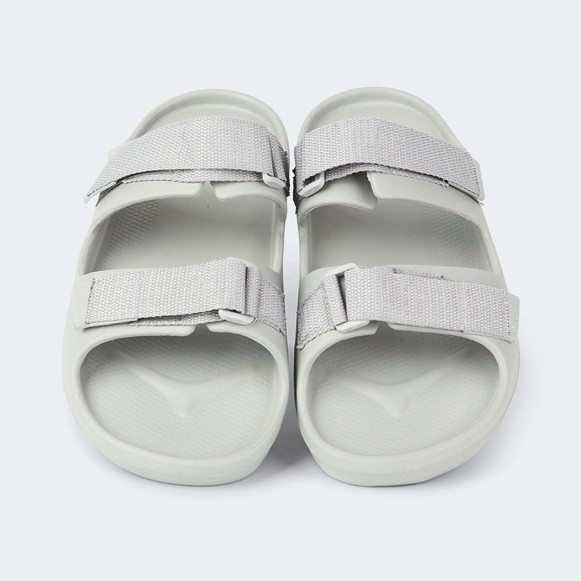 Oil And Gaz Comfortable Men Beach Slide Grey - Medaid